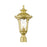 Livex Oxford Outdoor Post Top Lantern, Gold/Clear Water