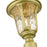 Livex Oxford Outdoor Post Top Lantern, Gold/Clear Water