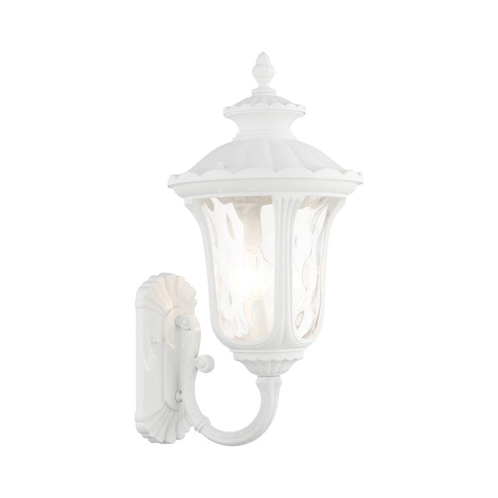 Livex Oxford 3 Light Outdoor Wall Lantern, Textured White - 7856-13