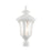 Livex Oxford 3 Light Outdoor Post Top Lantern, Textured White - 7859-13