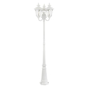 Livex Oxford 3 Light Outdoor Post Light, Textured White - 7866-13