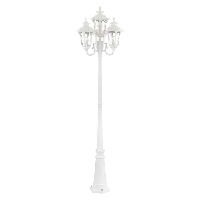 Livex Oxford 4 Light Outdoor Post Light, Textured White - 7869-13