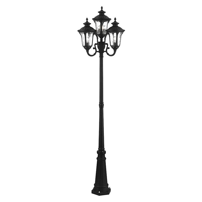 Livex Oxford 4 Light Outdoor Post Light, Textured Black - 7869-14