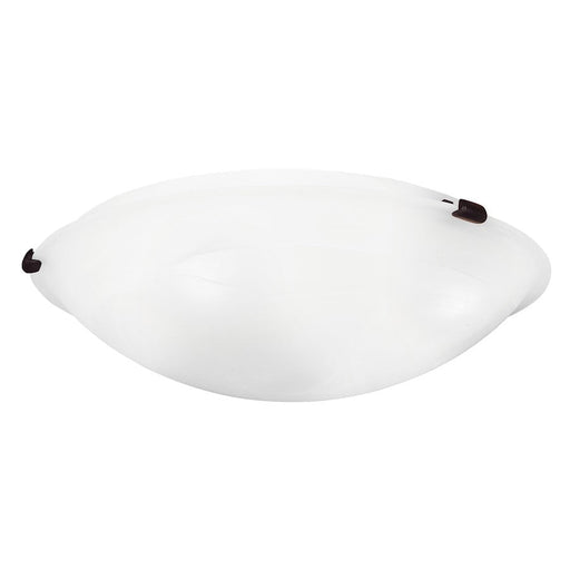 Livex Oasis 4 Light Ceiling Mount, Bronze/White Alabaster Glass - 8013-07