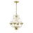 Livex Acanthus 4 Light Chandelier, Winter Gold - 8193-28