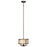 Livex Avalon 3 Light Mini Pendant, Palacial Bronze/Gilded Accents - 8673-64