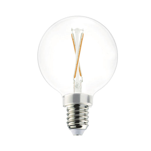 Livex Pack of 10, 2W, 3000K, G16.5 Globe Filament LED Bulbs, Clear - 920211X10