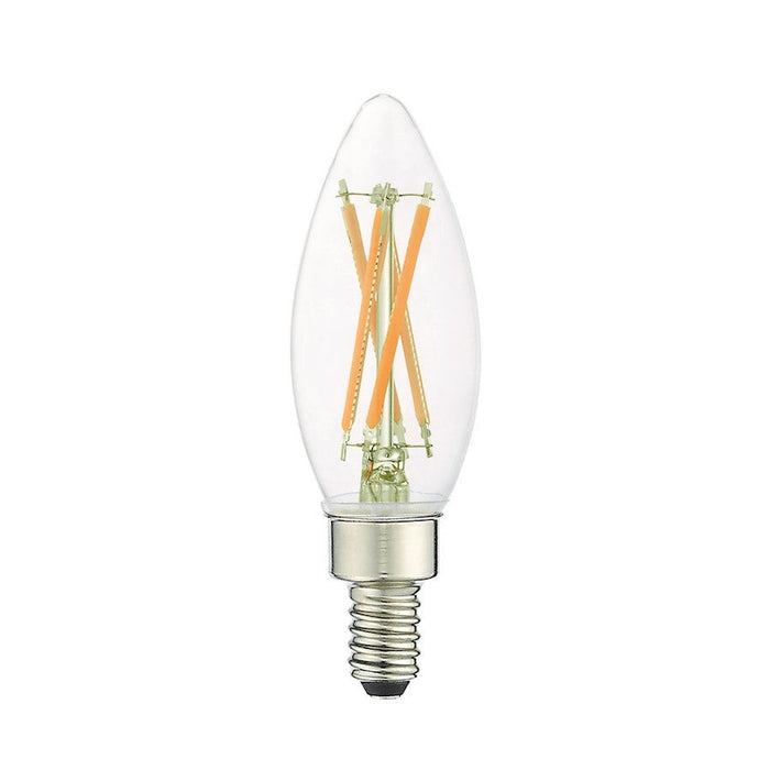 Livex Pack of 60, 2700K, 4W, B10 Torpedo Filament LED Bulbs, Clear - 920401X60