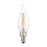 Livex Pack of 10, 4W, CA10 Flame Tip Filament LED Bulbs, Clear Glass - 920402X10