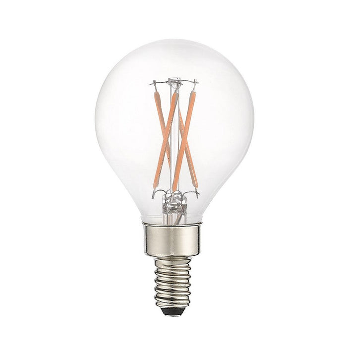 Livex Pack of 60, 4.5W, 3000K, G16.5 Globe Filament LED Bulbs, Clear - 920405X60