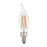 Livex Pack of 10, 5.3W, CA10 Flame Tip Filament LED Bulbs, Clear - 920511X10