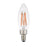 Livex Pack of 10, 5.3W, B10 Torpedo Filament LED Bulbs, Clear Glass - 920512X10