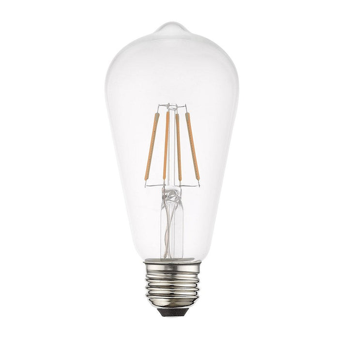 Livex Pack of 10, 4W, 2700K, ST19 Edison Filament LED Bulbs, Clear - 960401X10