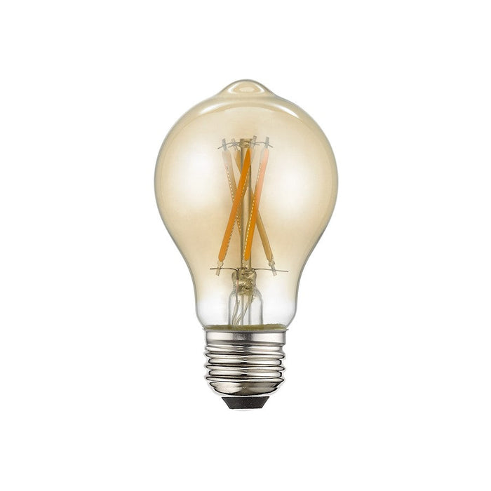 Livex Pack of 10, 4.5W, A19 Pear Filament LED Bulbs, Amber Glass - 960424X10