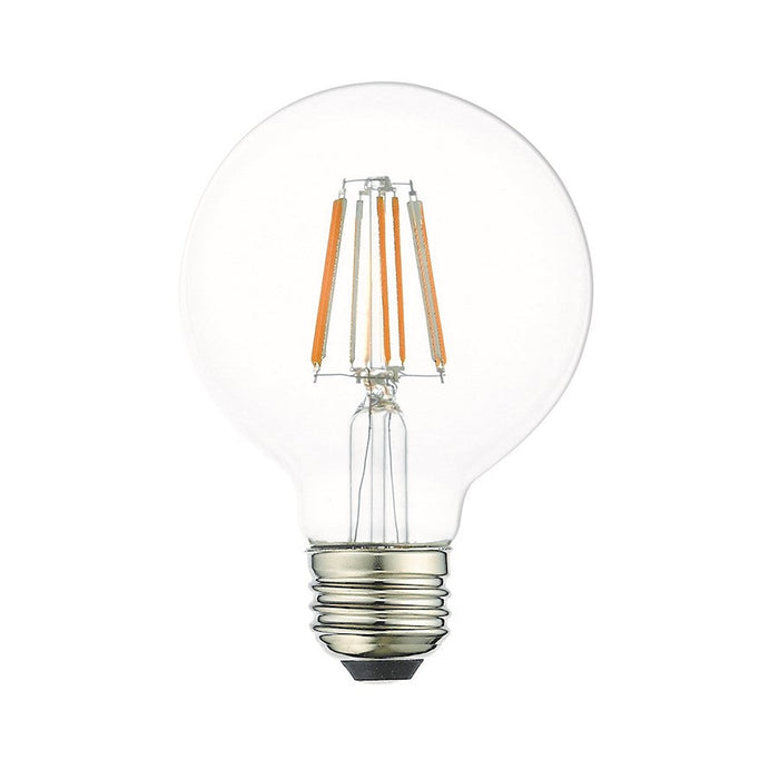 Livex Pack of 60, 8W, G25 Globe Filament LED Bulbs, Clear Glass - 960812X60