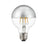 Livex Pack of 10, 7.7W, G25 Globe Filament LED Bulbs, Silver Top - 960832X10