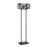 Lite Source Collins 2 Light Floor Lamp in Aged Gunmetal/Tiffany - C61397