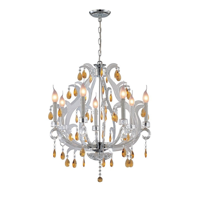 Lite Source Clarinda 7 Light Chandelier/Crystal - C7887