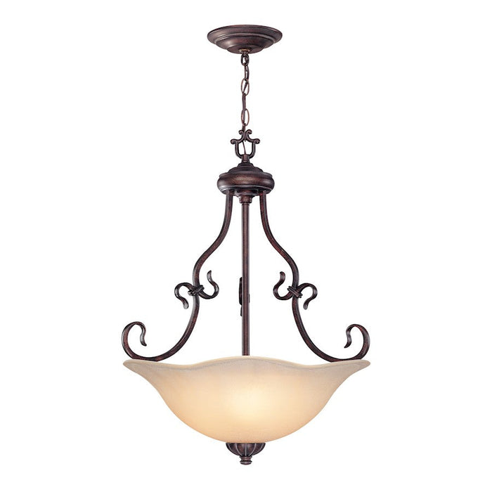 Lite Source Laurent Ceiling Lamp in Antique Bronze/LightAmber - C7955