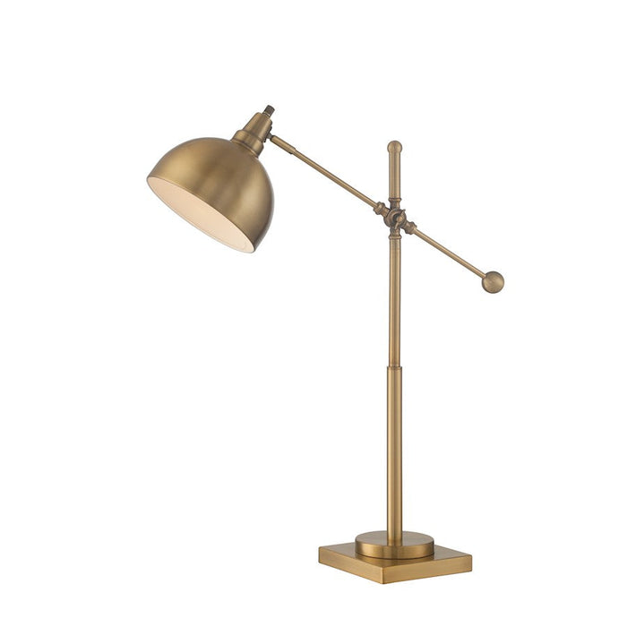 Lite Source Cupola Metal 1 Light Table Lamp, Brushed Brass - LS-22604