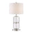 Lite Source Renate 1 Light Table Lamp, Clear Body/White - LS-22816