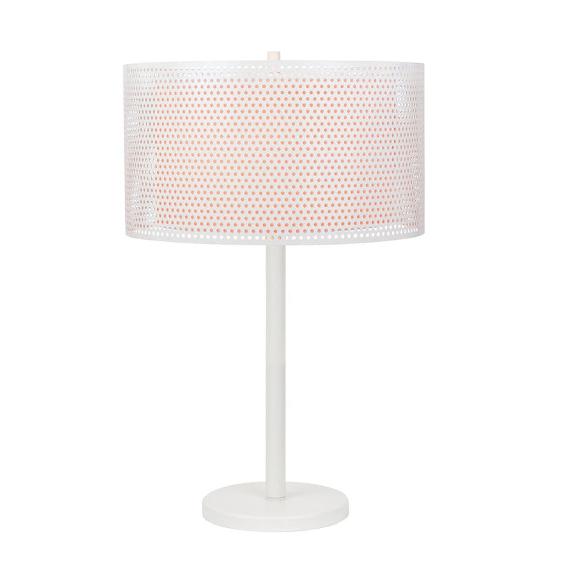 Lite Source Parmida 2 Light Table Lamp , White/Double-Layer White - LS-22959