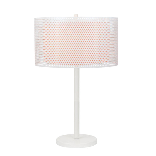 Lite Source Parmida 2 Light Table Lamp , White/Double-Layer White - LS-22959