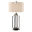 Lite Source Blaine 1 Light Table Lamp, Matte Black/Linen - LS-23058