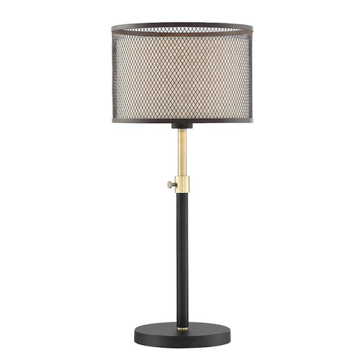 Lite Source Elena 1 Light Table Lamp, Coffee/Metal Net/Inner - LS-23100