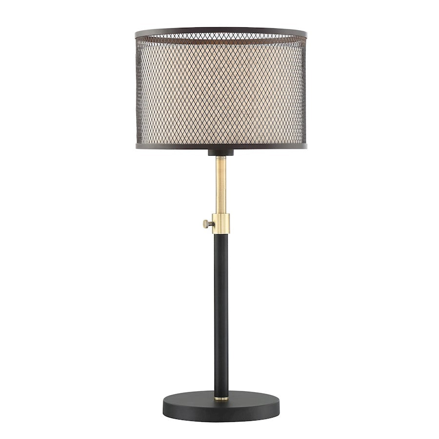 Lite Source Elena 1 Light Table Lamp, Coffee/Metal Net/Inner - LS-23100