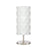 Lite Source Pandora 1 Light Table Lamp, Brushed Nickel/White Metal - LS-23133