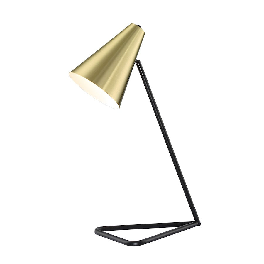 Lite Source Cooper Metal Desk Lamp, Gold/Black - LS-23384