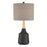 Lite Source Genson 1 Light Table Lamp, Two Tone Black/Wood/Grey - LS-23430