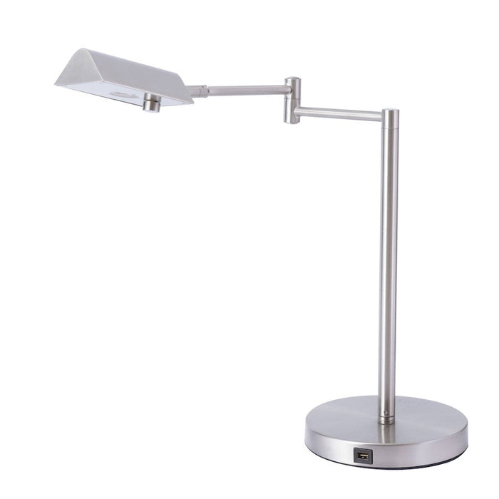 Lite Source Pharma LED 1 Light Desk Lamp, Brushed Nickel - LS-360LED-BN