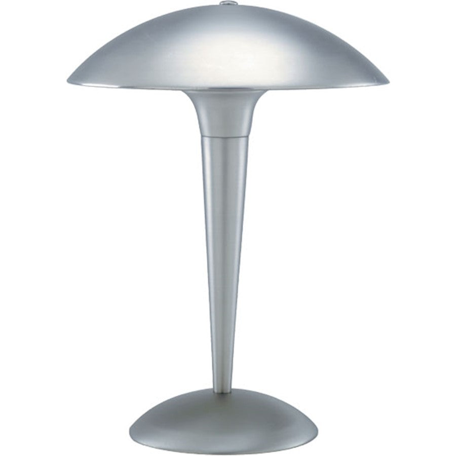 Lite Source Gem Gem 2 Light Table Lamp , Satin Steel - LS-377SS