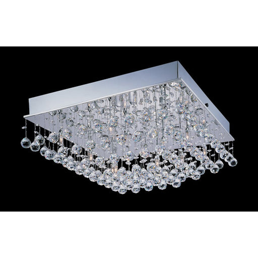 Lite Source Krysztal Egypt Crystall 16-Light Flush, Stainless, 20W - LS-5580