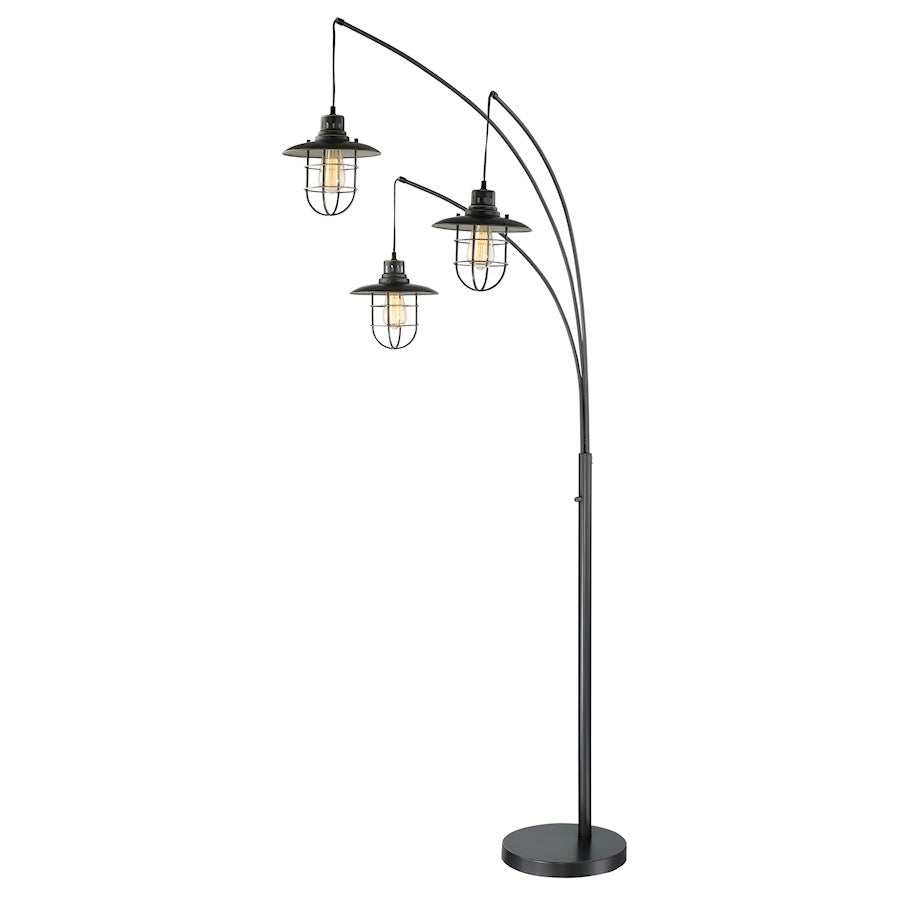 Lite Source Lanterna II 3-Light Arch Lamp, Bronze/Metal 60W - LS-81457D-BRZ