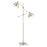 Lite Source Cupola 2-Light Metal 2 Light Floor Lamp , Nickel, 100W - LS-82605BN