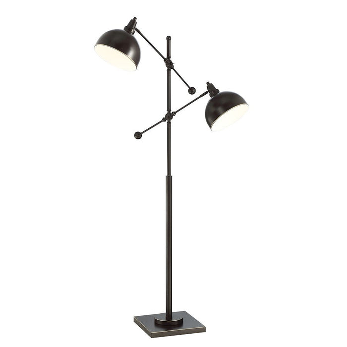 Lite Source Cupola 2-Light Metal Floor Lamp, Bronze, 100W - LS-82605D-BRZ