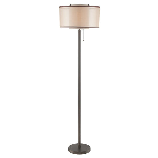 Lite Source Fabrizio 1 Light Floor Lamp, Bronze/Gold/Inner, 100W - LS-82707