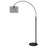 Lite Source Hamilton 1 Light Arch Lamp, Black/Mesh Metal, Vintage 75W - LS-83018