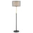 Lite Source Elena 1 Light Floor Lamp, Coffee/Metal Net/Inner, 60W - LS-83100