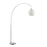 Lite Source Pandora 1 Light Arch Lamp, Brushed Nickel/White, 100W - LS-83131