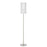 Lite Source Pandora 63" 1 Light Floor Lamp, Nickel/White, 100W - LS-83133