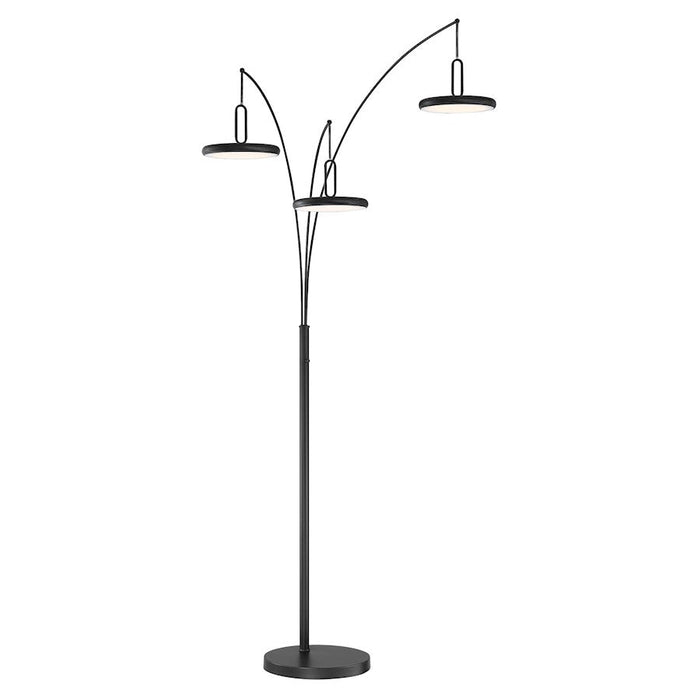 Lite Source Sailee LED 3-Light Arch Lamp, Black, 15W - LS-83278BLK