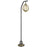 Lite Source Rogerton 1 Light Floor Lamp, Brass/Black/Metal, 60W - LS-83445