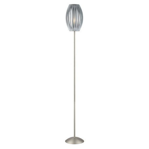 Lite Source Egg 1 Light Floor Lamp, Stainless Steel/Grey, 100W - LS-8875SS-GREY