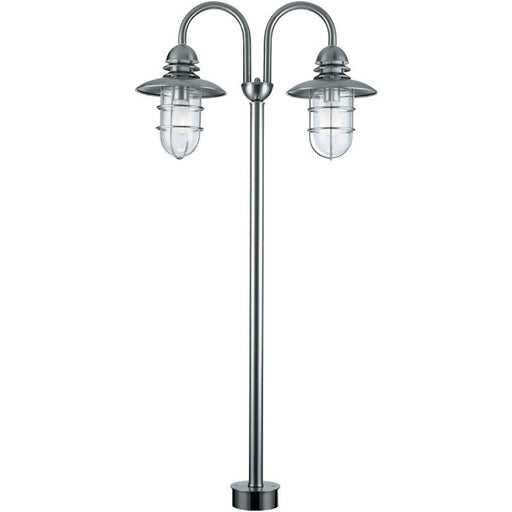 Lite Source Lamppost 2-Light Outdoor Lantern, Stainless Steel 60W - LS-98682STS