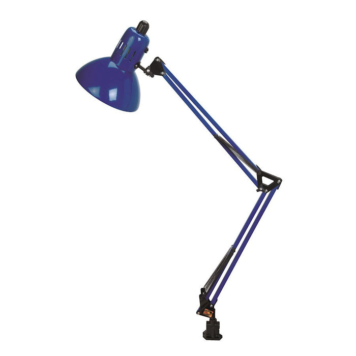 Lite Source 1 Light Swing Arm Lamp, Blue, CFL 23W - LSF-105BLU