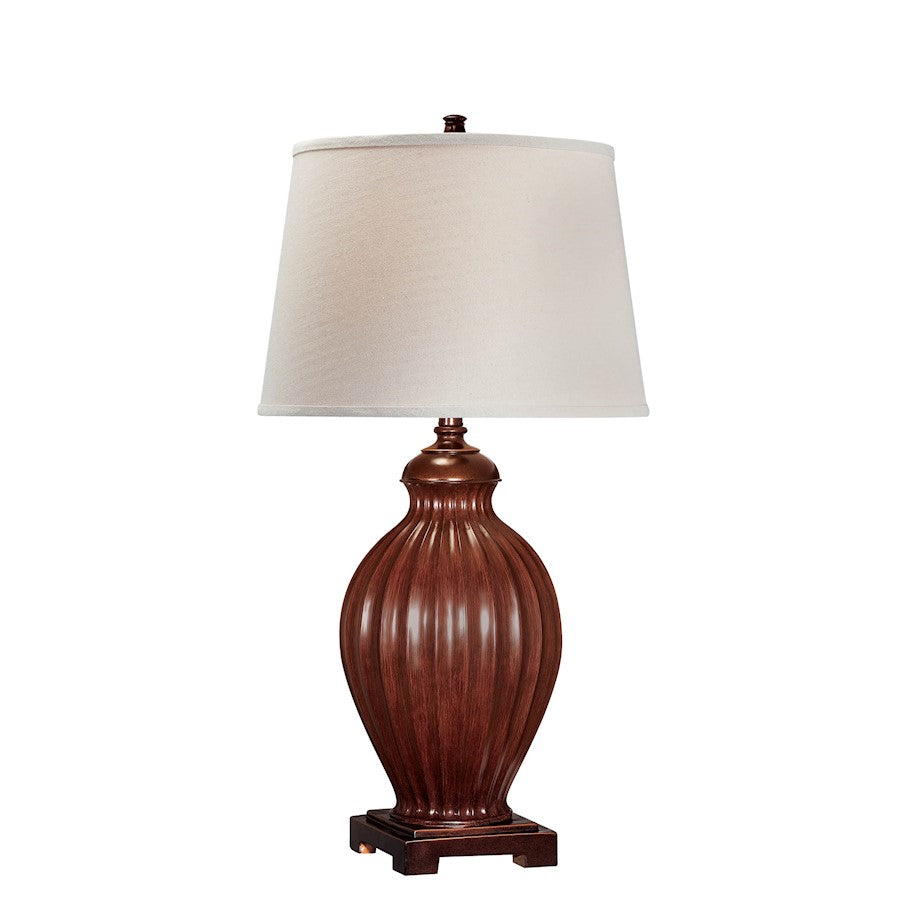 Lite Source Colletta 1 Light Table Lamp, Brown/Beige, CFL 25W - LSF-21828